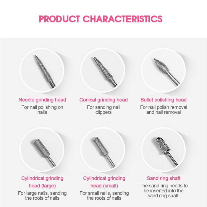 Чисто нова мощна електрическа пила за маникюр, педикюр, нокти