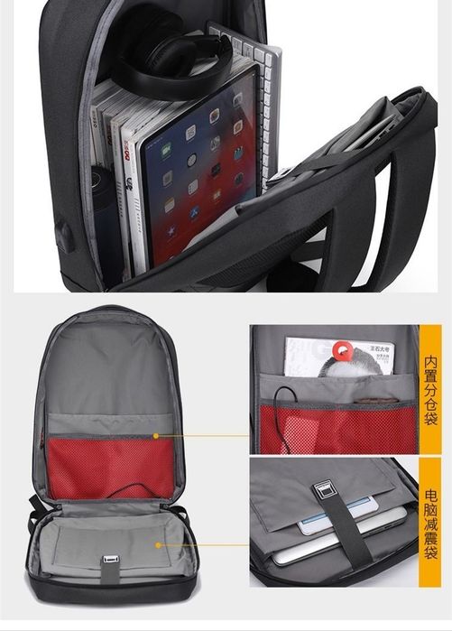 Рюкзак для ноутбука мужской с твердым корпусом водонепроницаемый сумка