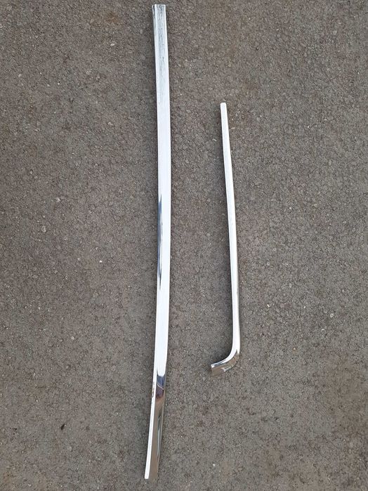 Хром заднего бампера w140 рейсталинг