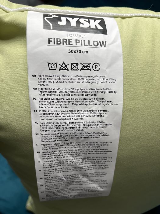 Set 2 Fibre pillow Jysk