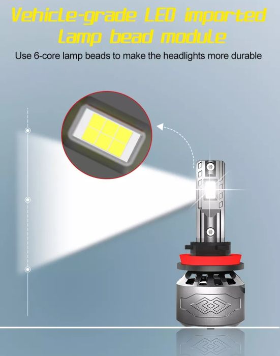Лед Крушки *CANBUS* 16000 lum.H1 H4 H7 H8 H9 H11 H13 + Подарък LED T10