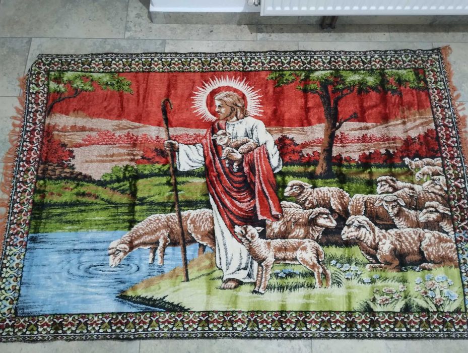 Carpetă veche Iisus Pastor oii
