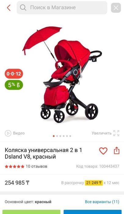 Коляска универсальная 2 в 1 Dsland