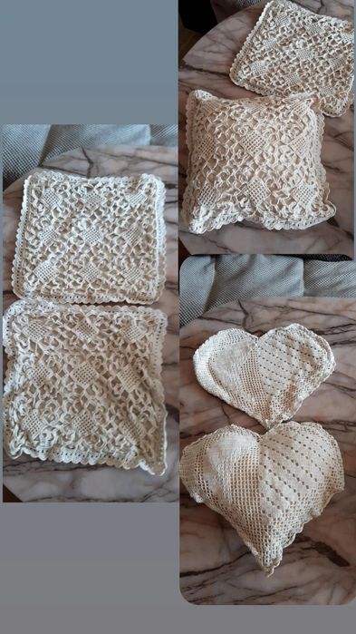 Мини килимчета, платове, родоп. и плетени на една кука калъфки, гайтан