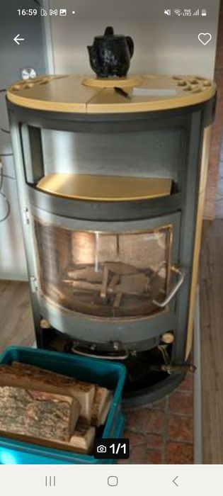 Sobă tip șemineu de 7 kw marca Kago - Germania