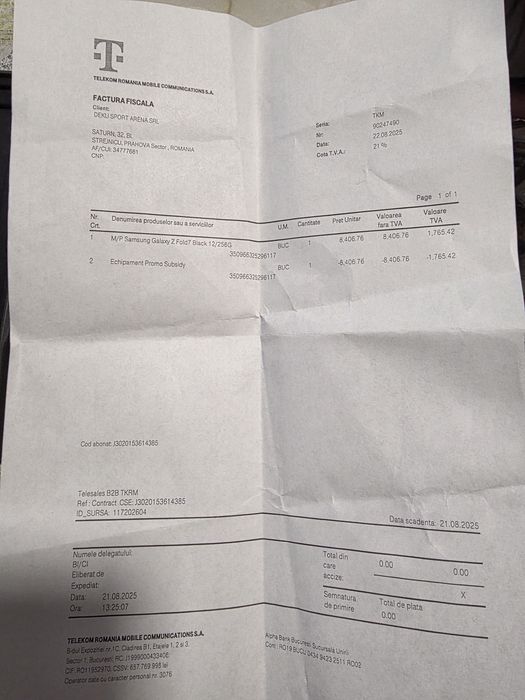 Samsung    Z Fold7  negru 256 GB