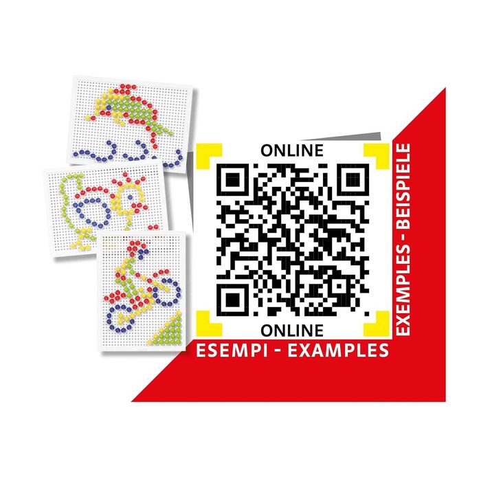 Детска мозайка с пинчета (пегборд), 3–6 г. FantaColor Basic 100