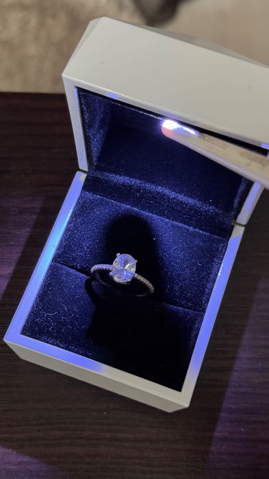 Чистая Серебро кольцо с упаковкой