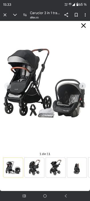 Cărucior Coccolle Amani 3 in 1