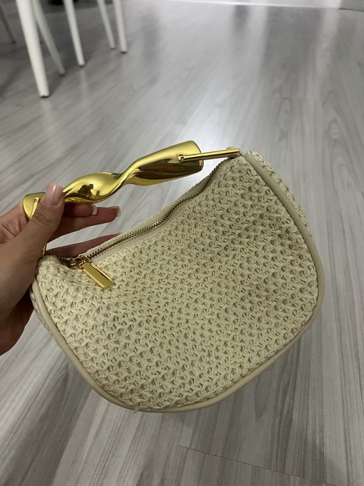 Мини чанта Zara с метална дръжка