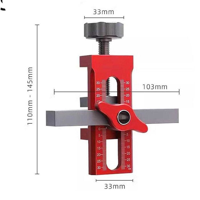 Шаблон за монтаж на врати на мебели, 0-55 мм, 7-40 мм