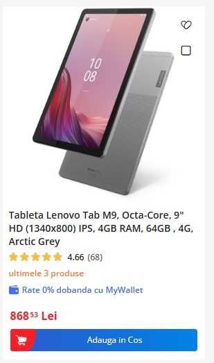 Tableta Lenovo Tab M9