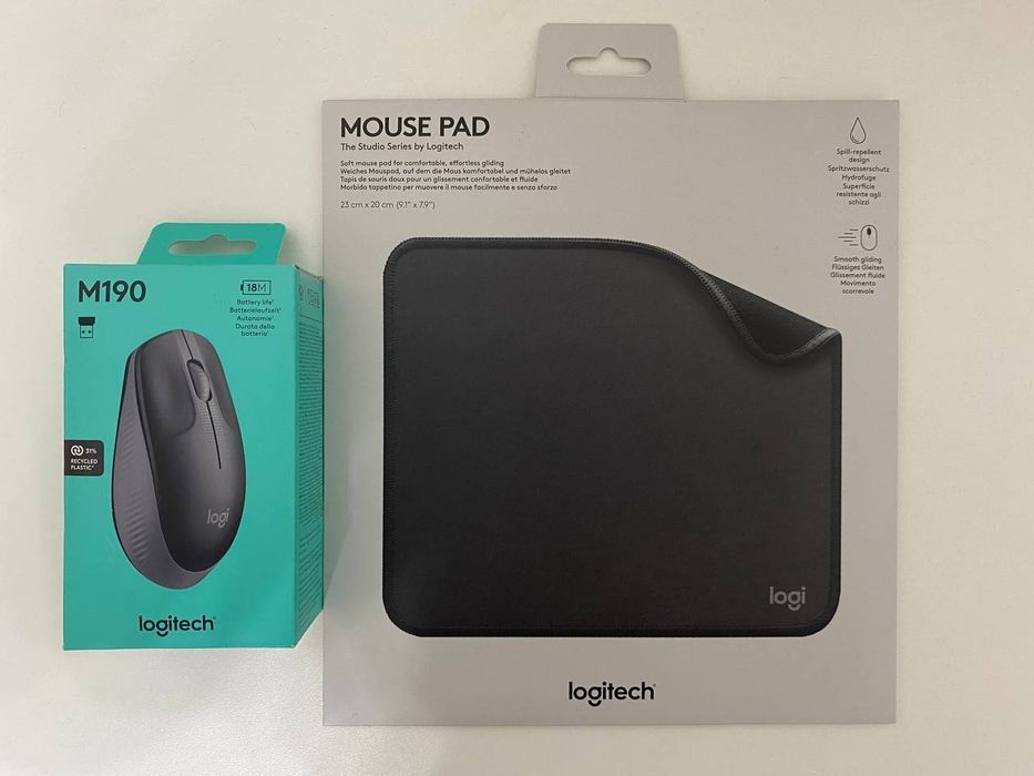 Компьютерная мышь с ковриком