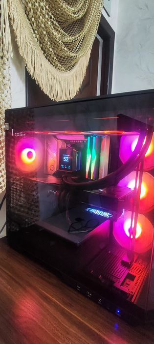 Игровой компьютер ryzen 7 9800X3D, amd 9070xt aorus elite, 64 GB RAM