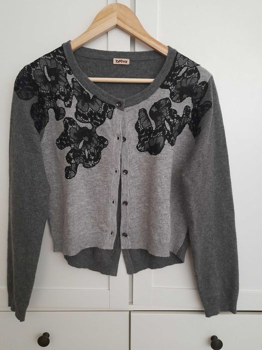 Cardigan deosebit,lana/angora, m,70 lei