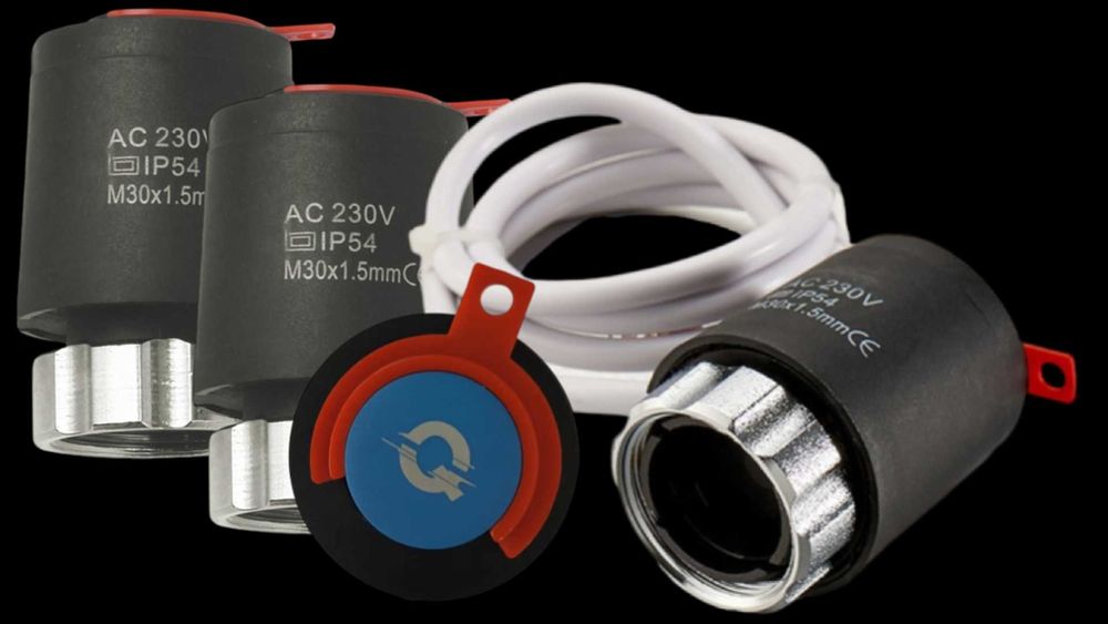 Automatizare Pardoseala Q20, 8 zone, 4x termostat Q20, Wireless, Smart