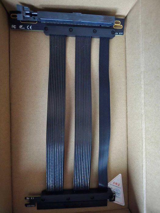 Riser PCIe 5.0 x16, 200mm, JEYI Black