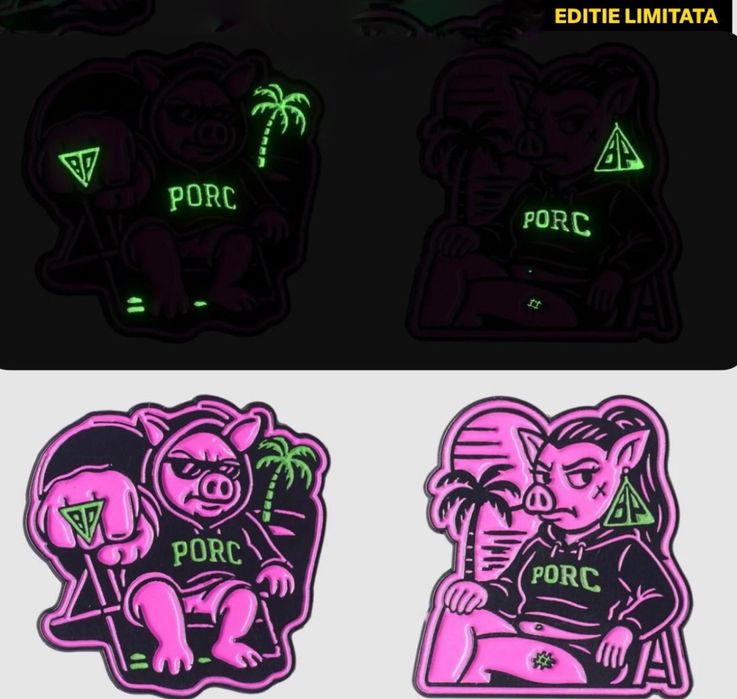 Borseta  Porc unisex noua, + pin editie limitata Beach Please