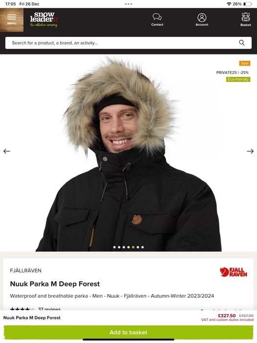 Fjall Raven-оригинално яке,парка,шуба 50-52л