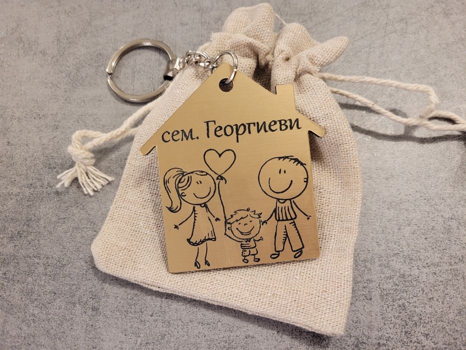 Персонализирани акрилни ключодържатели – Име, надпис, лого, ваш дизайн