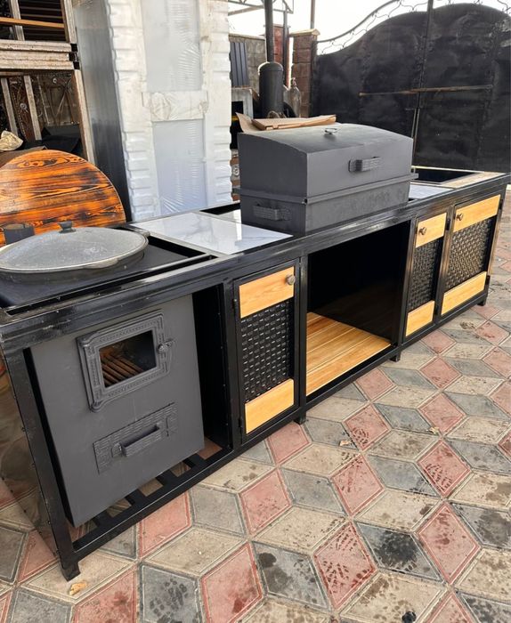 Мангальный комплекс в стиле лофт