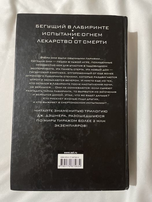 Книга бегущий в лабиринте