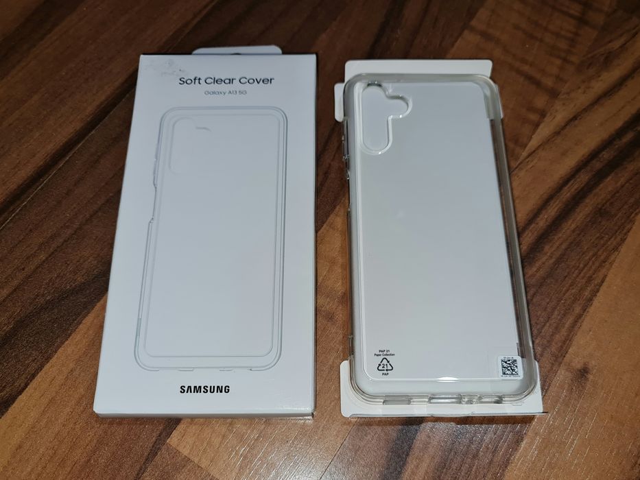Husa silicon originala Samsung Soft Clear Cover Galaxy A13 5G si A04s