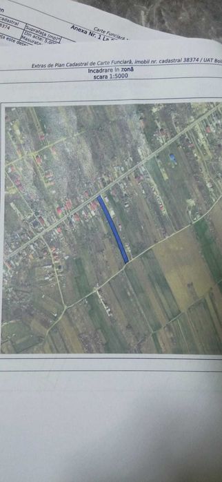 Teren intravilan cu deschidere la 2 străzi asfaltate situat in Bolintin Vale