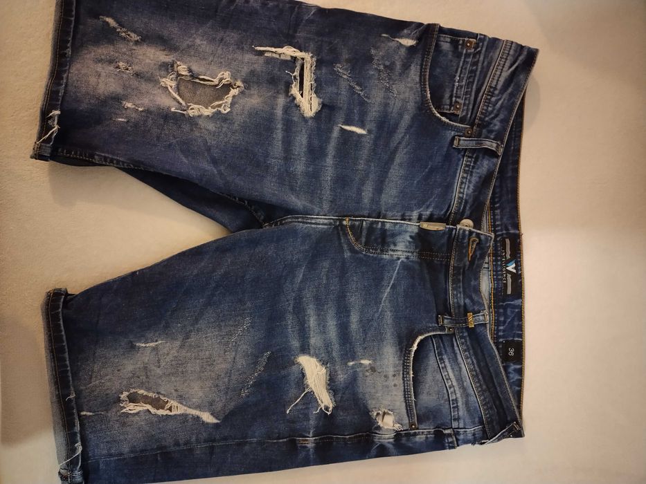 мъжки къси дънкови панталони номер 36