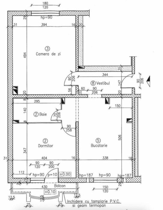 Vanzare apartament 2 camere transformat in 3, Nerva Traian, Timpuri Noi