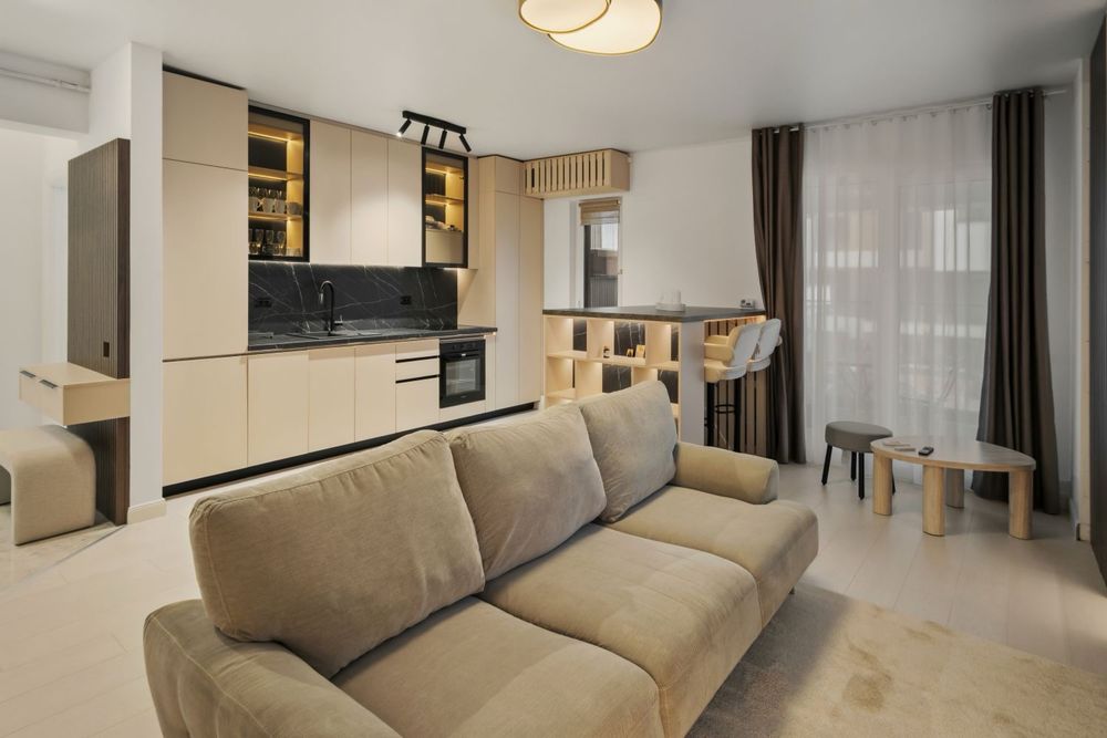 Premium apartament 2 cam\\ mobilat lux\\zona 13 septembrie central \\ parcare dubla inclusa in pret