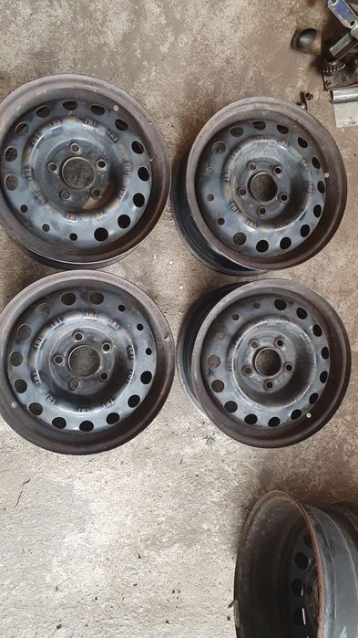Jante tabla set 4 bucati 5x112 pe 15 Vw Skoda Seat Audi otel metal