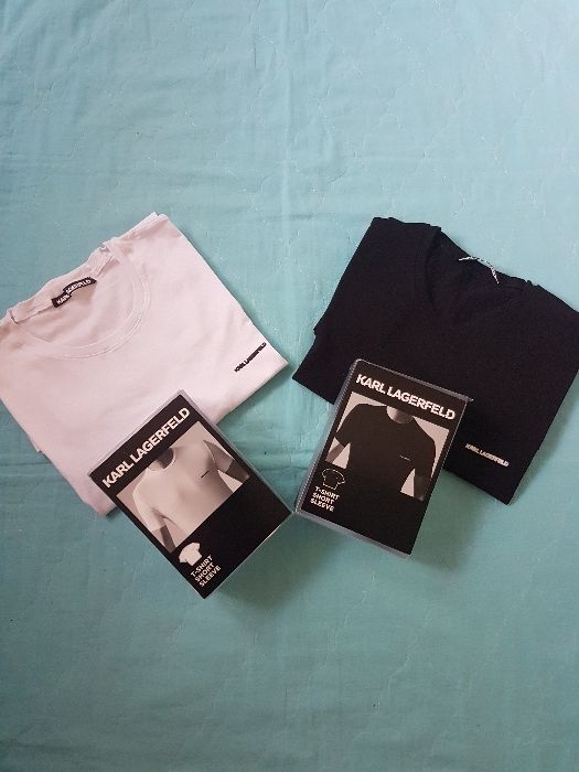 Мъжки тениски KARL LAGERFELD.Оригинални, размер L/XL. НОВИ!