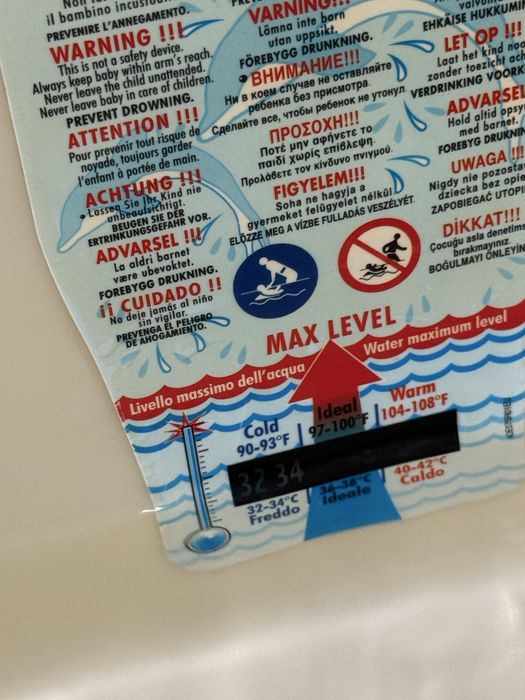 Анатомична вана за бебе