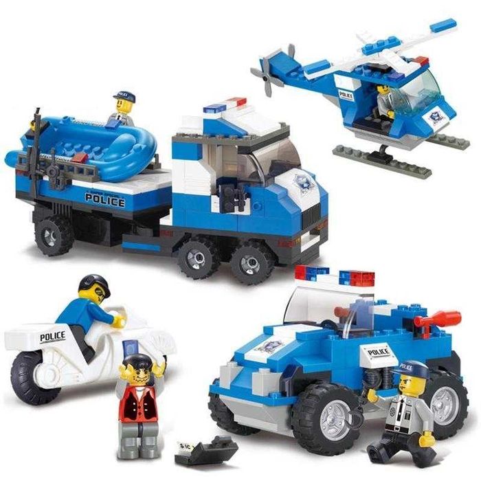 Joc constructie caramizi tip Lego Police Emergency Action