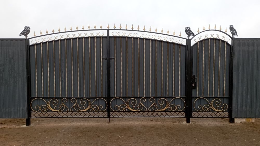 Забор,ворота,теплицы.