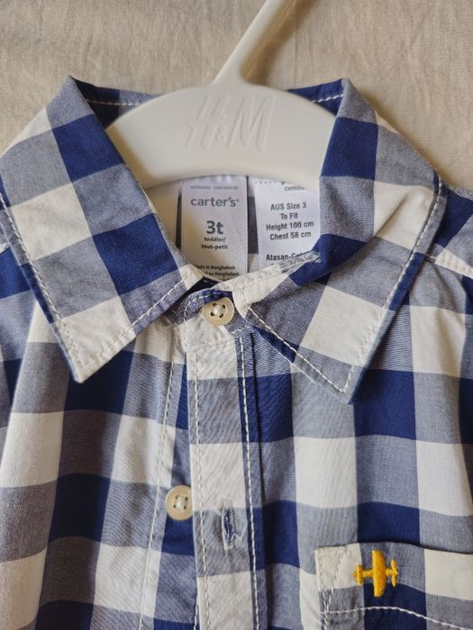 Set 3 Camasi H&M, Carter's, 98, 2-3 ani, 100% bumbac