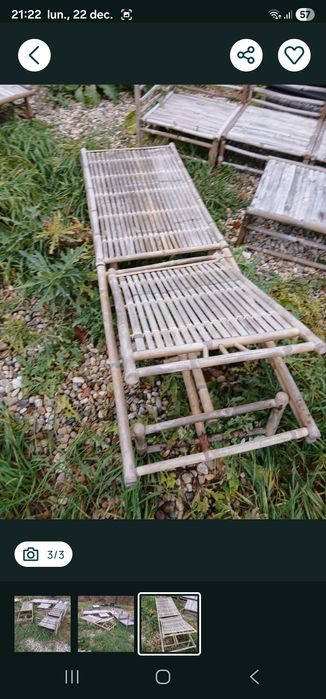 Set de gradina din bambus