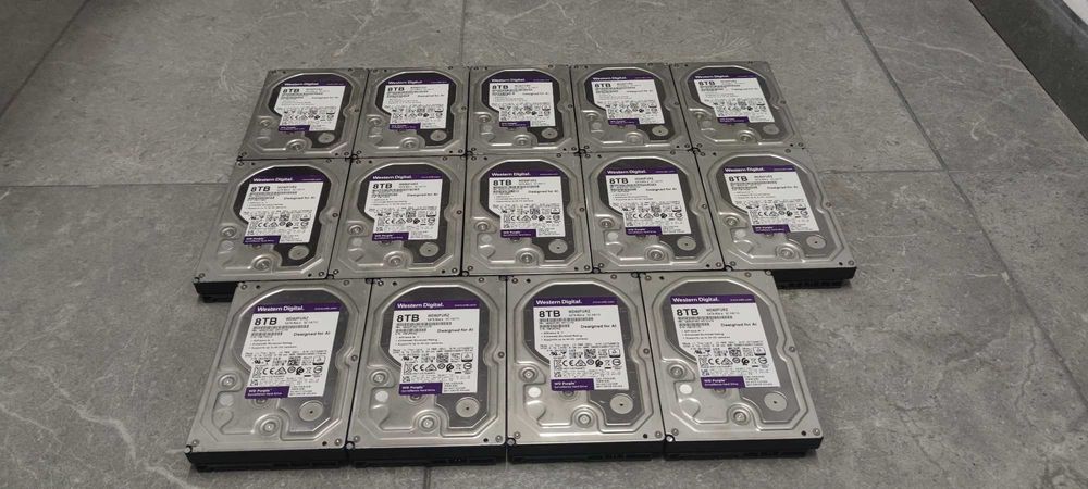 Doar 619 zile de utilizare! HDD foarte fiabil Western Digital Purple 8 TB 256 MB buffer, pentru sistem de supraveghere surveillance DVR NVR