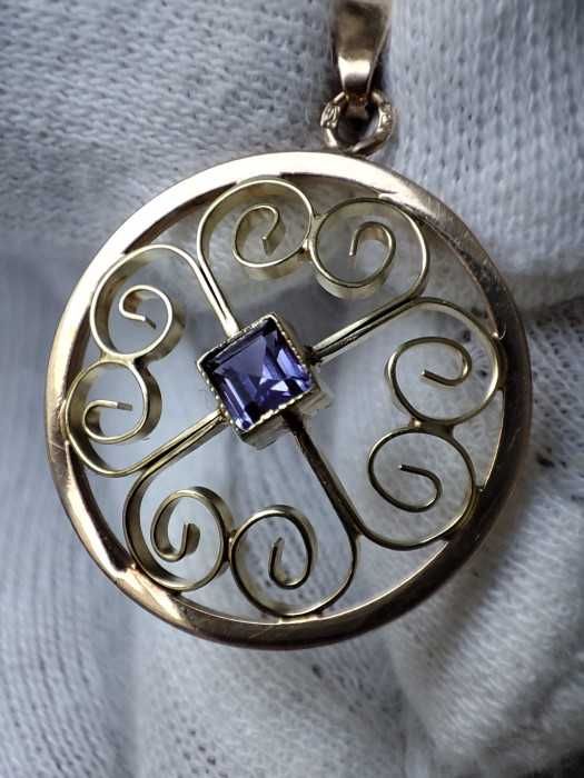 Pandantiv Aur 14K Cu Alexandrit Alexandrite Unicat