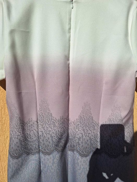 Rochie ocazie La Vian mărimea 44 - Imprimeu Floral & Degrade