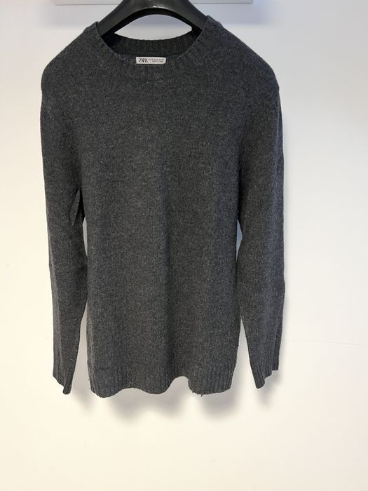 Pulovar Zara la baza gatului culoare gri