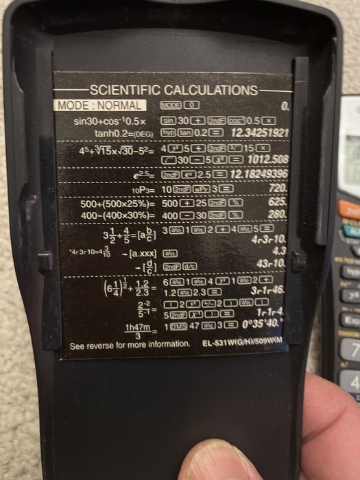 Minicalculator științific Sharp EL-531WH, stare excelenta