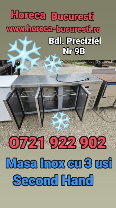 Vitrina RECE Grecia / Masa frigo / PLITA 6Ochi 380V / CUPTOR 20 Tăvi /