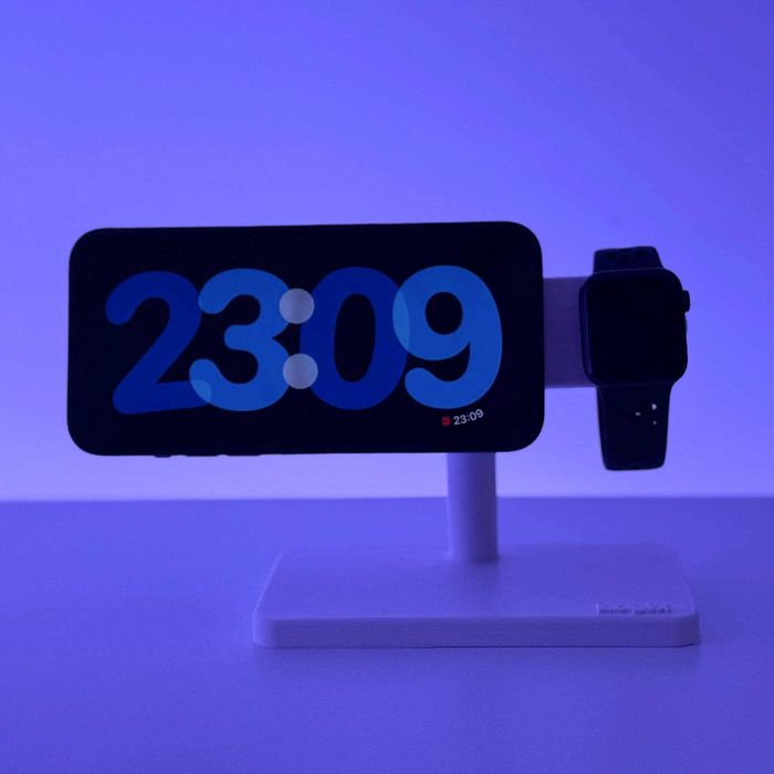 Stand 3D pentru iPhone și Apple Watch cu Integrare MagSafe