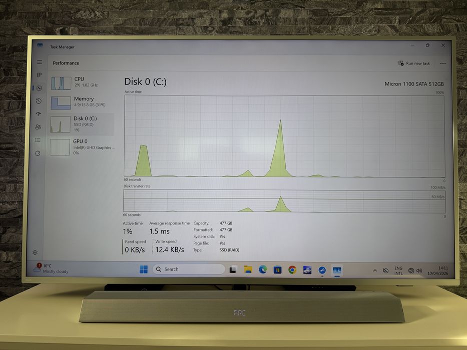 Unitate desktop CPU i5-8400, 16 Gb RAM DDR4, SSD 512 Gb
