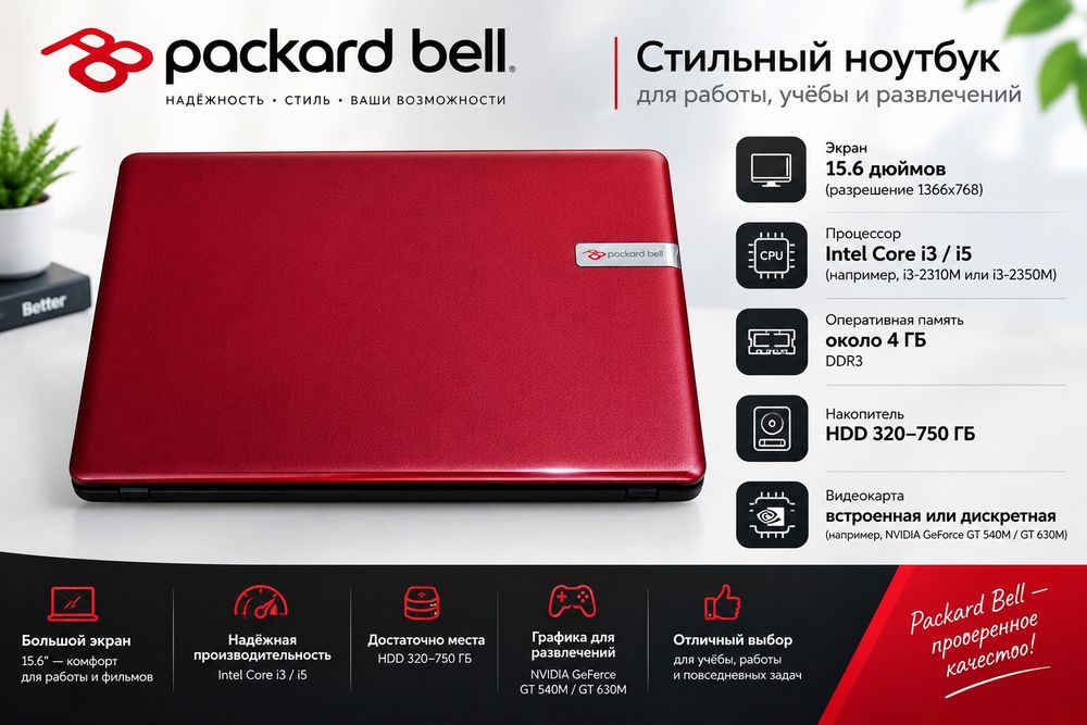Packard bell ноутбук