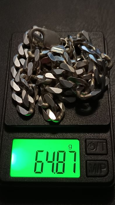 Мъжка СРЕБЪРНА огърлица 925 (ITALY)