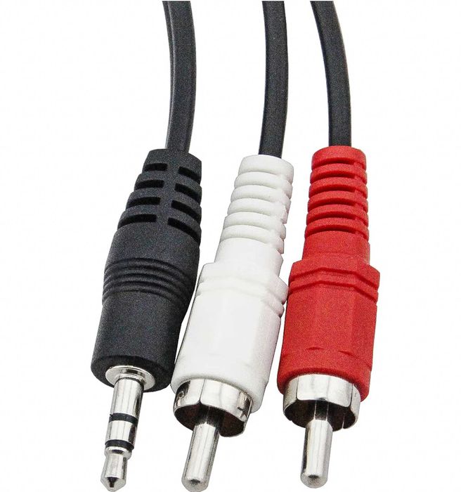 Cablu audio Jack 3,5 - RCA 5 metri Negru