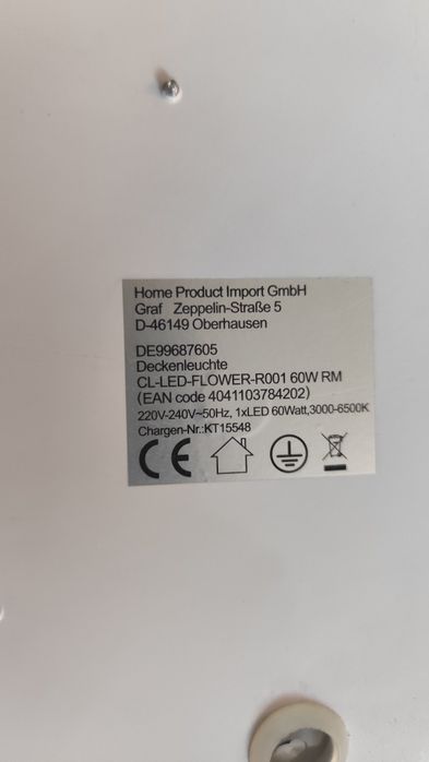 Aplica/Plafoniera LED Dimabila cu telecomanda 51 cm